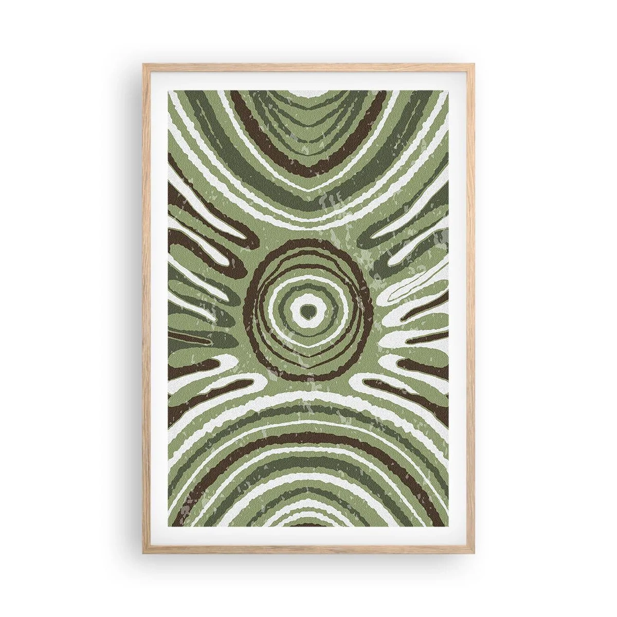 Póster en marco roble claro - Explosión de emociones - 61x91 cm