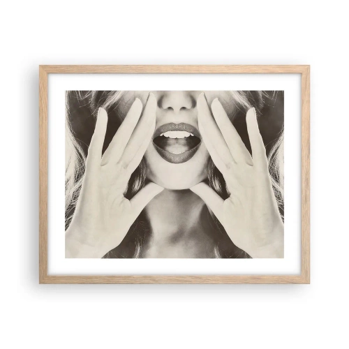 Póster en marco roble claro - ¡Ya estoy en camino! - 50x40 cm