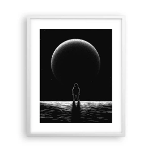 Póster en marco blanco - Cara a cara - 40x50 cm