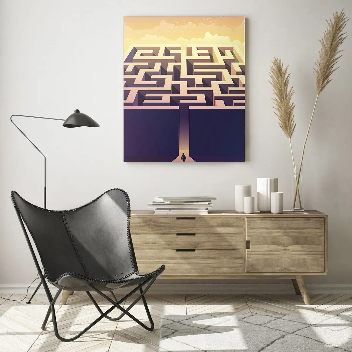 Cuadro sobre vidrio - Impresiones sobre Vidrio - Momento de tomar decisiones - 70x100 cm