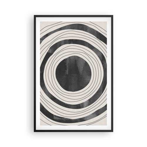 Póster en marco negro - En el centro mismo - 61x91 cm