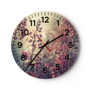 Reloj de pared - Reloj de vidrio - Jardín secreto - 40x40 cm
