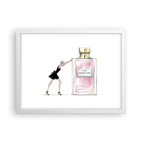 Póster en marco blanco - La esencia de la feminidad - 40x30 cm