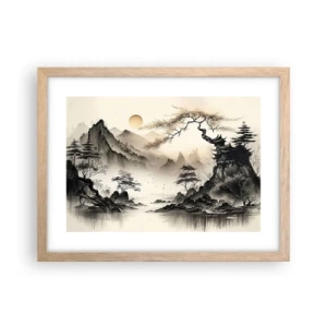 Póster en marco roble claro - El encanto único de Oriente - 40x30 cm
