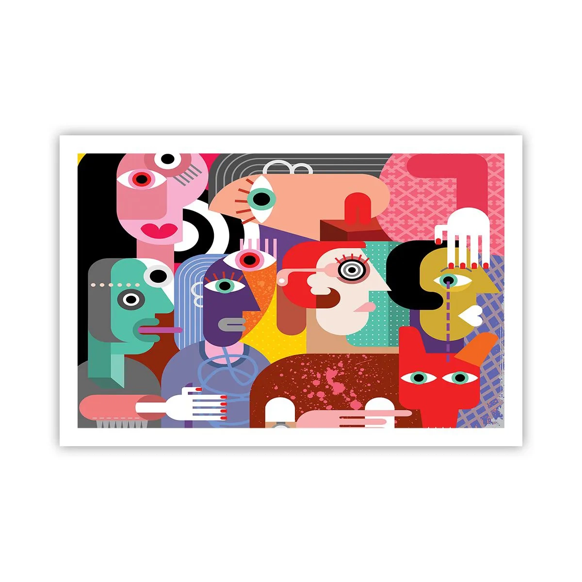 Póster - Estilo Picasso - 91x61 cm