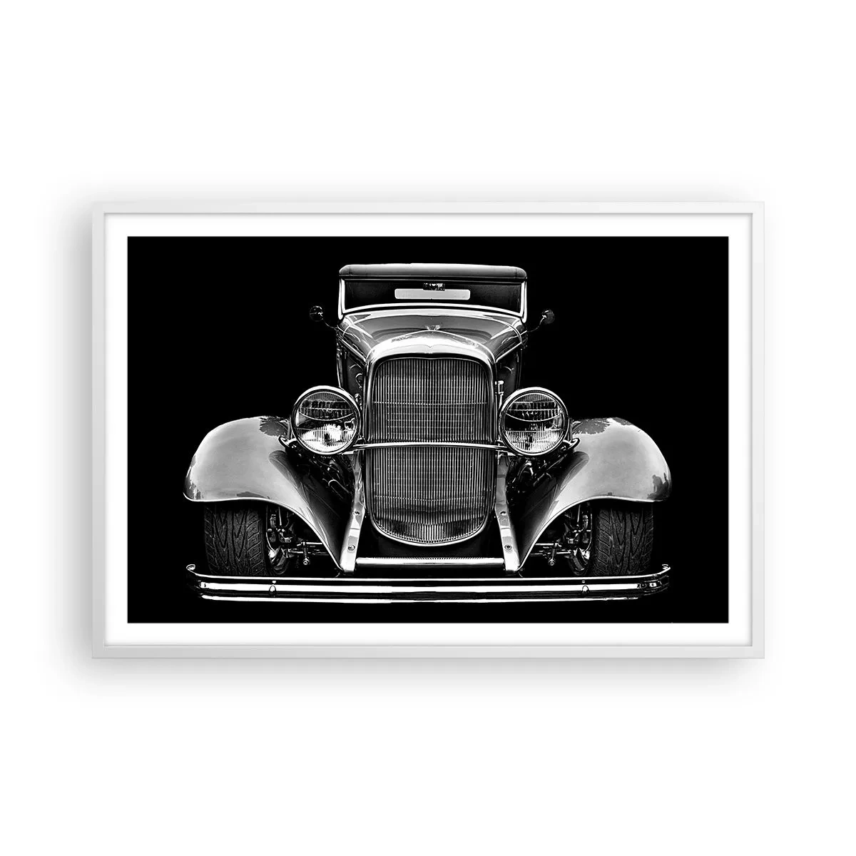 Póster en marco blanco - Un verdadero caballero - 91x61 cm