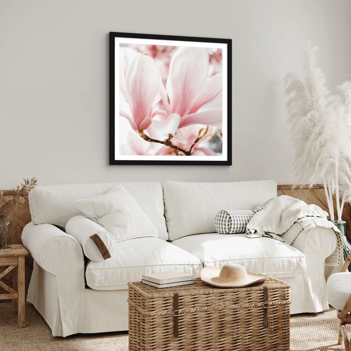 Póster en marco negro - Inmensidad de la ternura - 50x50 cm