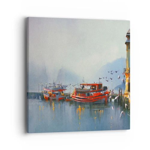 Cuadro sobre lienzo - Impresión de Imagen - En el fin del mundo - 40x40 cm