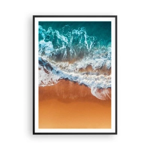 Póster en marco negro - Siempre a la par - 70x100 cm