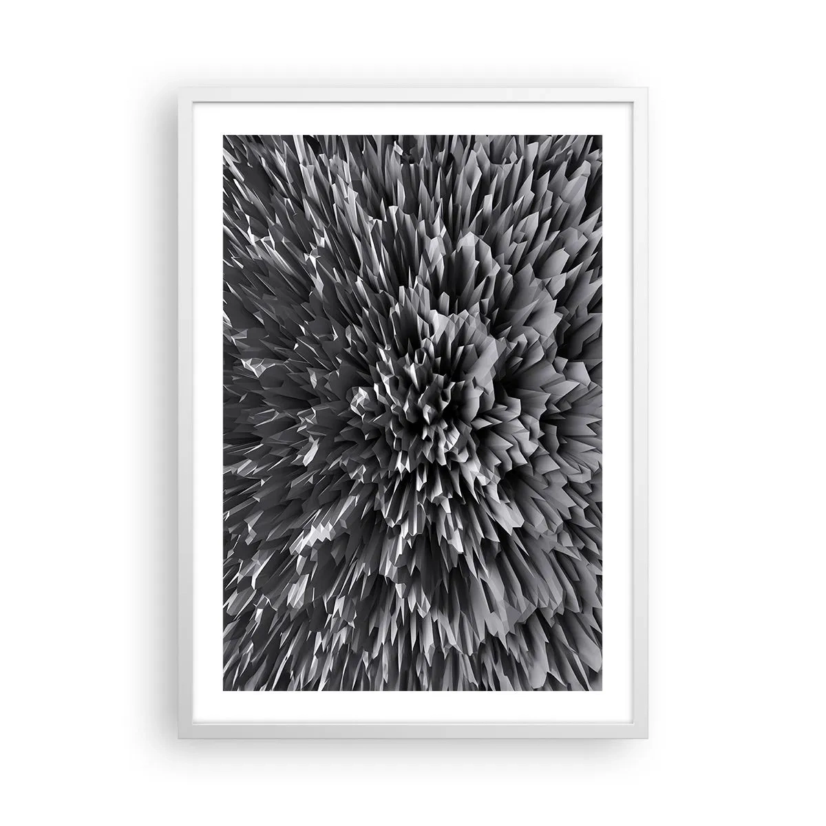 Póster en marco blanco - No puede ser más afilado - 50x70 cm