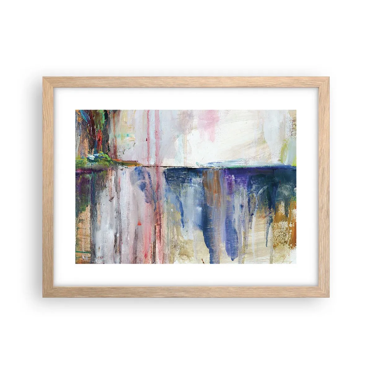 Póster en marco roble claro - Impresiones y asociaciones de colores - 40x30 cm