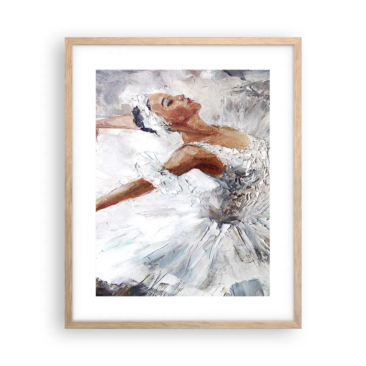Póster en marco roble claro - Suave y ligera - 40x50 cm