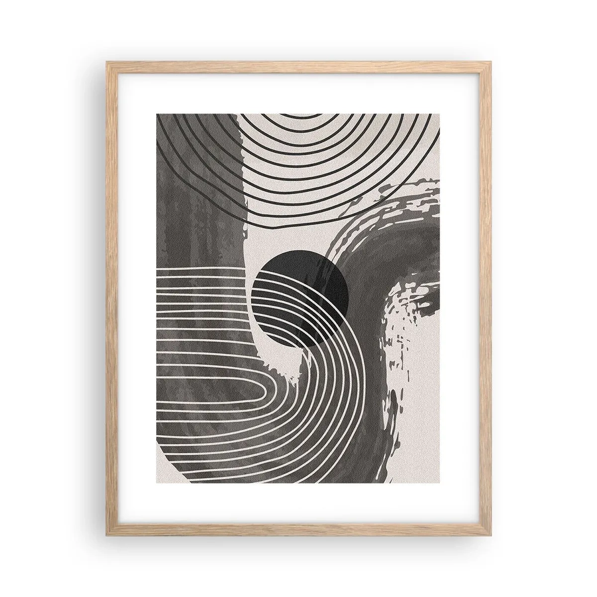Póster en marco roble claro - La victoria del óvalo - 40x50 cm