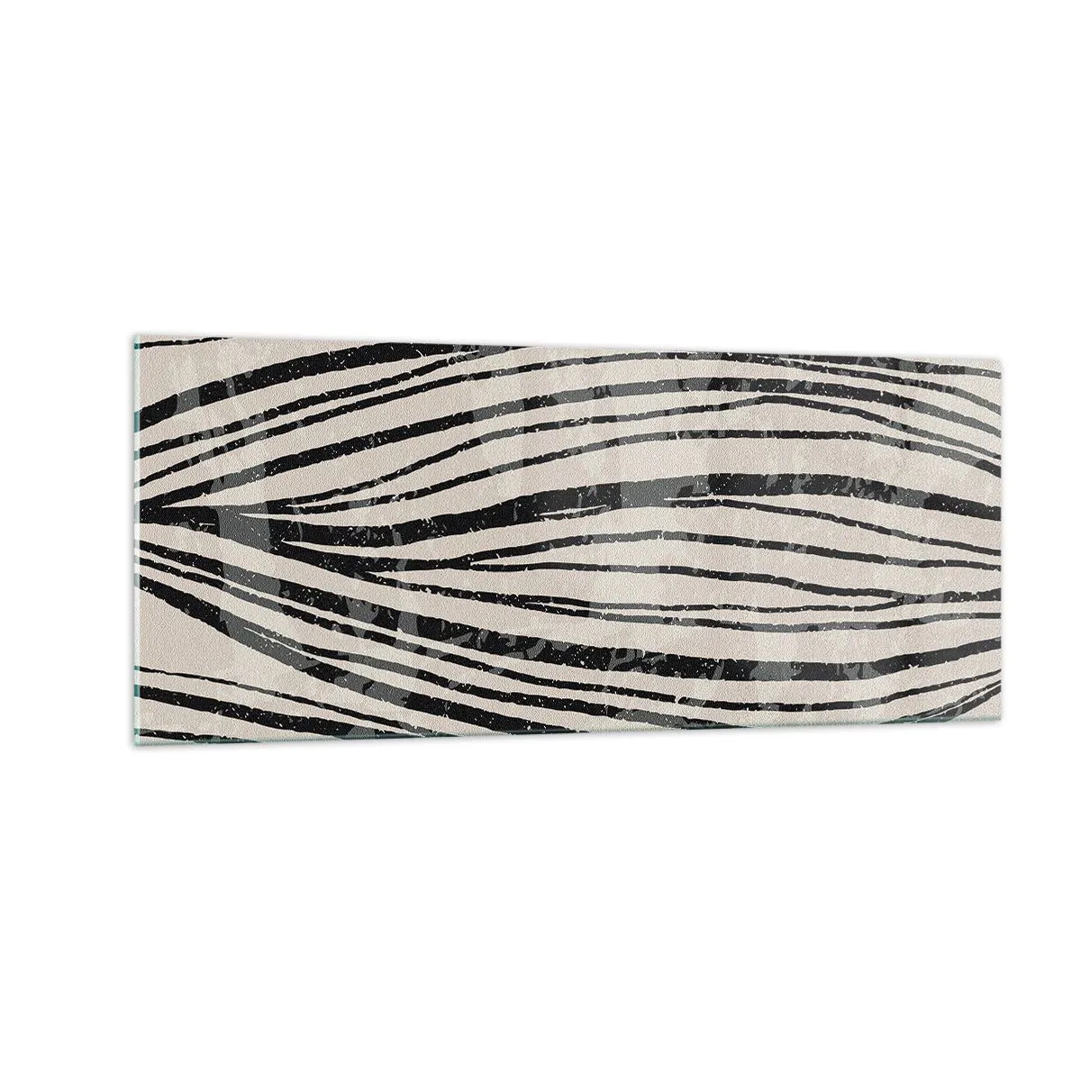 Cuadro sobre vidrio - Impresiones sobre Vidrio - Salpicadura de líneas - 100x40 cm