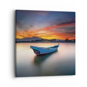 Cuadro sobre lienzo - Impresión de Imagen - Se avecina una buena noche - 40x40 cm