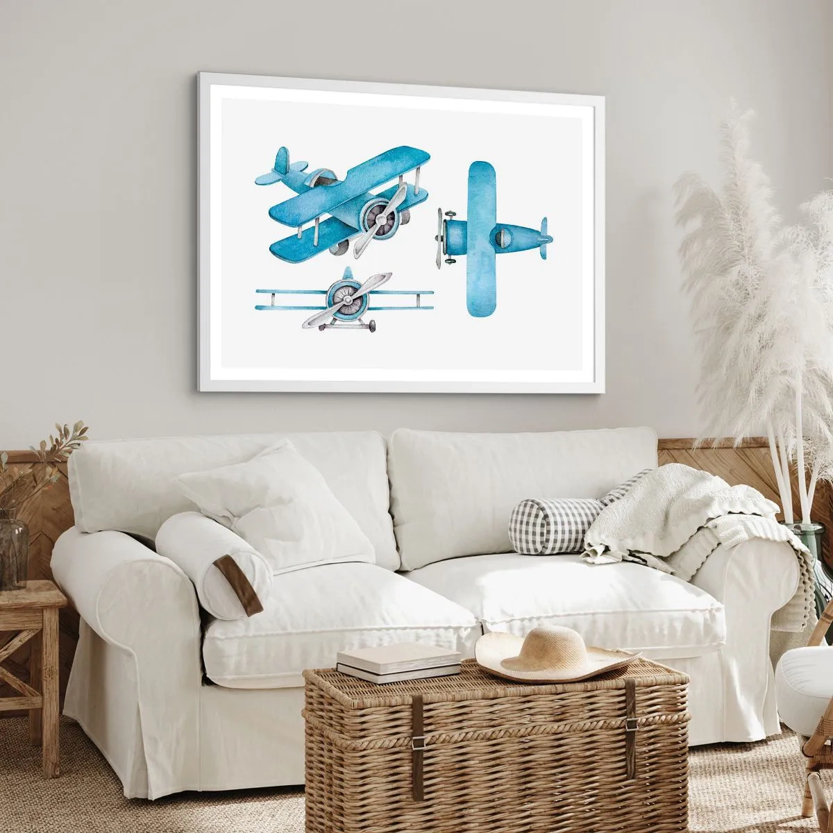 Póster en marco blanco - Un ganador nato - 91x61 cm