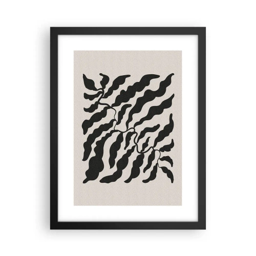 Póster en marco negro - La naturaleza de un cuadrado - 30x40 cm