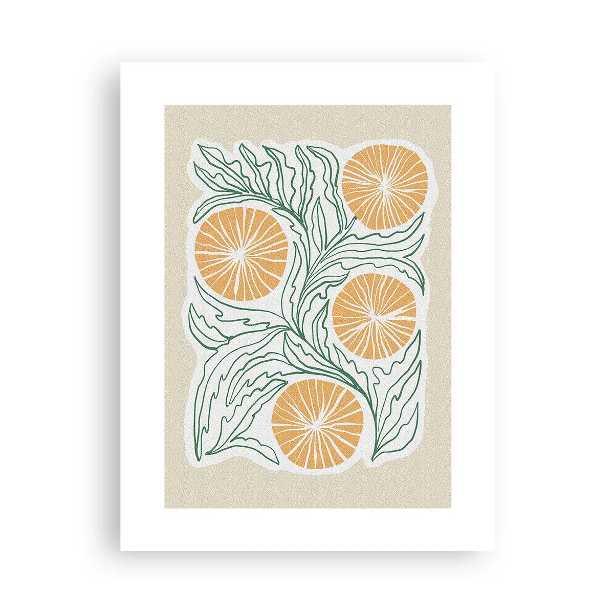 Póster - Étnico con un toque de abstracción - 30x40 cm