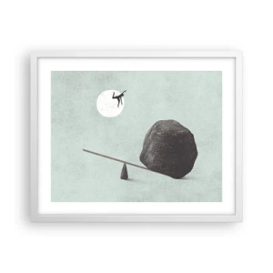 Póster en marco blanco - Un sueño hecho realidad - 50x40 cm