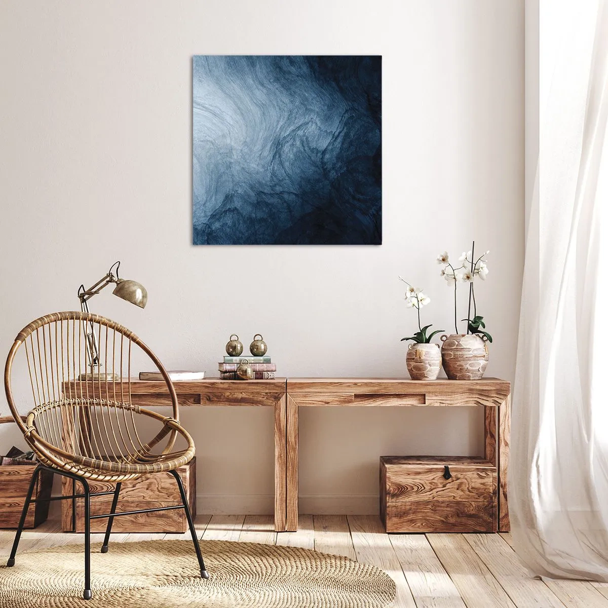 Cuadro sobre lienzo - Impresión de Imagen - En las profundidades - 30x30 cm