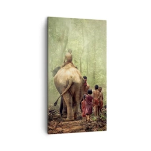 Cuadro sobre lienzo - Impresión de Imagen - El nuevo libro de la selva - 45x80 cm