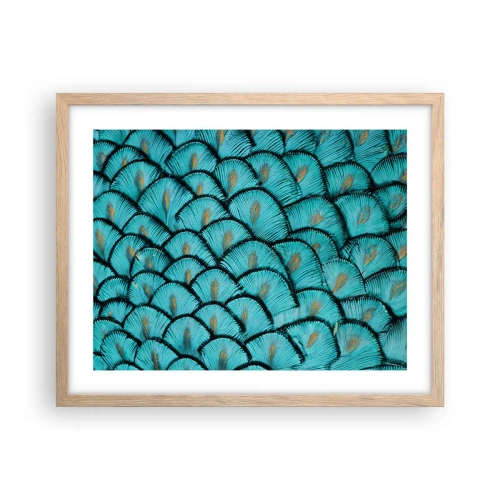 Póster en marco roble claro - La gran gala de las plumas - 50x40 cm