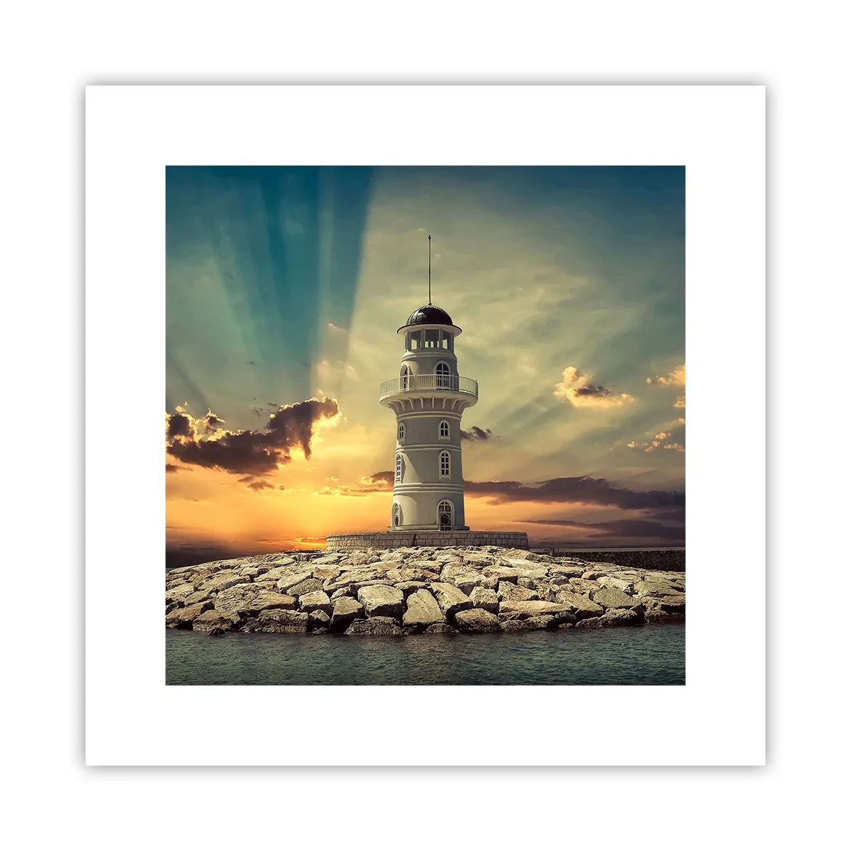 Póster - Luz - Bondad - Belleza - 30x30 cm