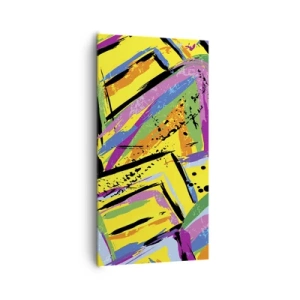 Cuadro sobre lienzo - Impresión de Imagen - Grita de alegría - 65x120 cm