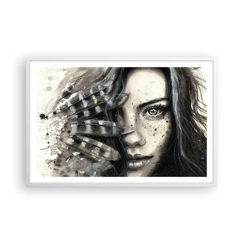 Póster en marco blanco - Belleza salvaje - 91x61 cm