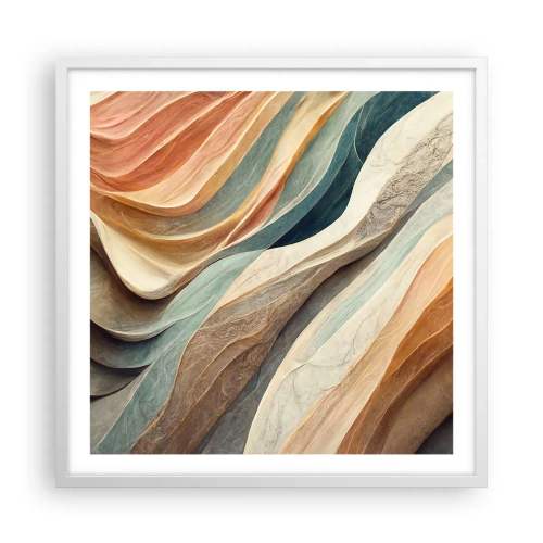 Póster en marco blanco - Momentos previos al cambio - 60x60 cm