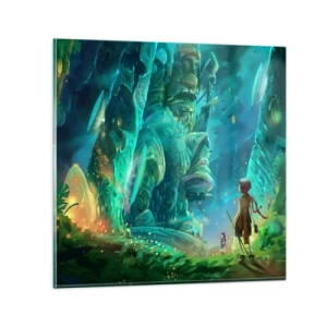 Cuadro sobre vidrio - Impresiones sobre Vidrio - Del gran libro de los cuentos de hadas - 60x60 cm