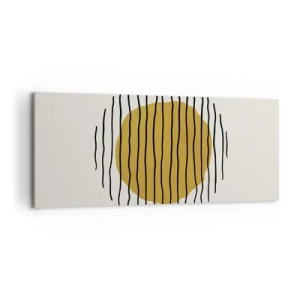 Cuadro sobre lienzo - Impresión de Imagen - Abstracción cálida - 100x40 cm