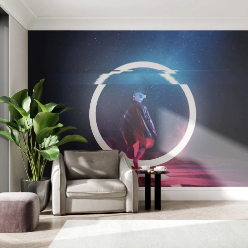Fotomural Autadhesivo Deluxe Sticker - Entre mundos - Futurista, Astronauta, Cosmos - 500x350 cm