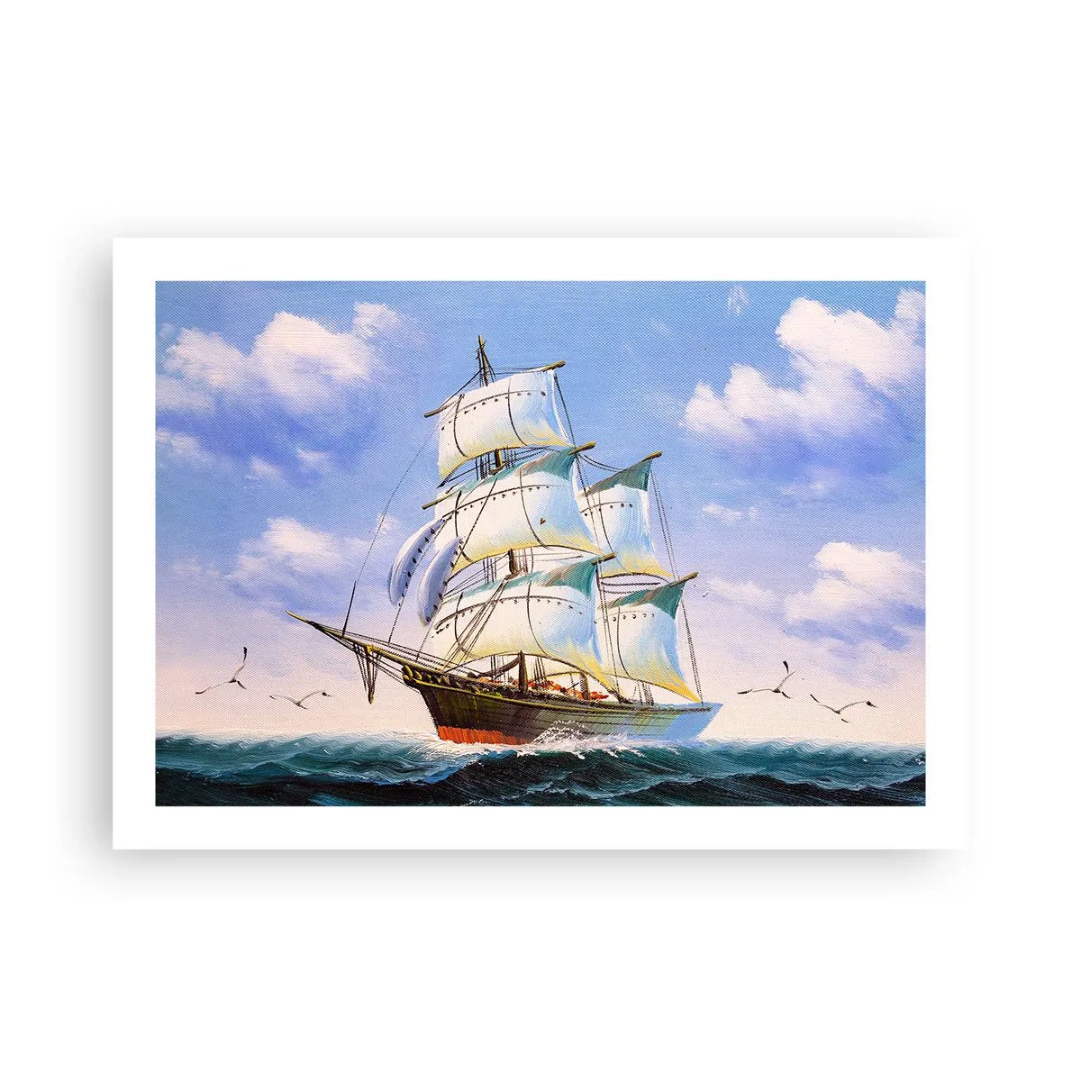 Póster - Orgulloso con el viento - 70x50 cm