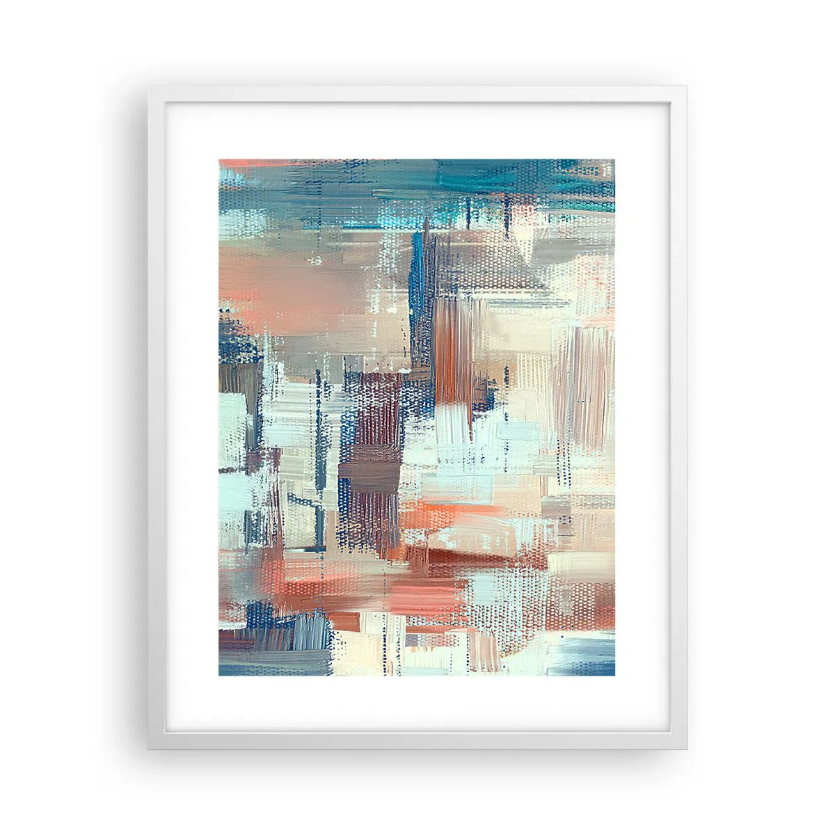 Póster en marco blanco - Alcanzando la luz - 40x50 cm