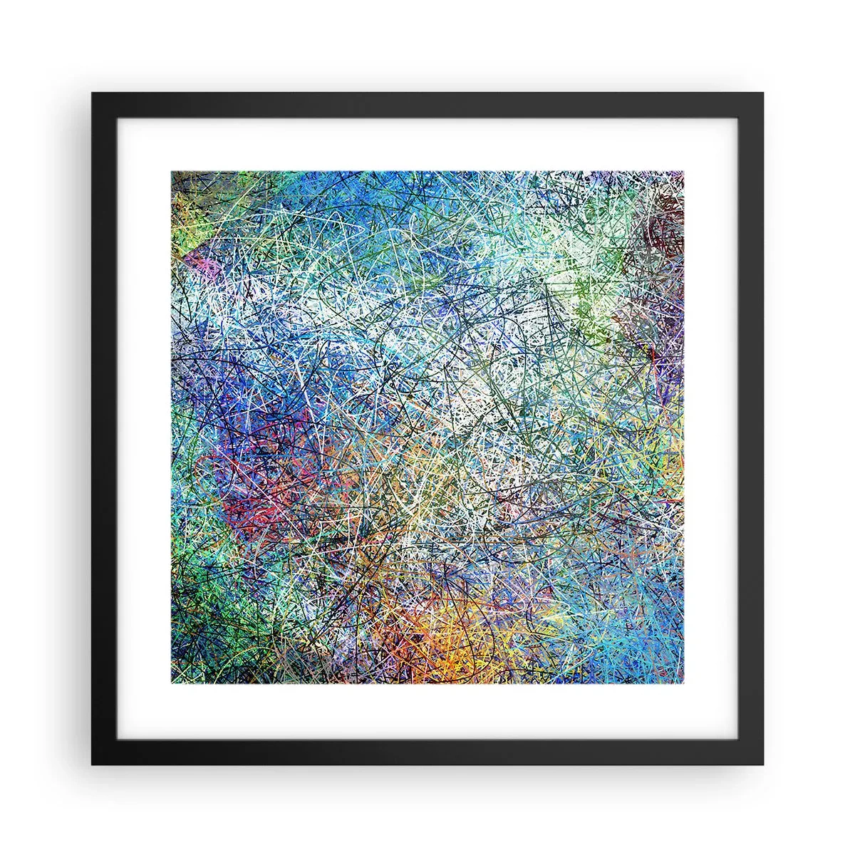 Póster en marco negro - No es tan fácil - 40x40 cm