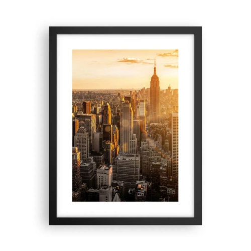 Póster en marco negro - Creciendo al sol - 30x40 cm