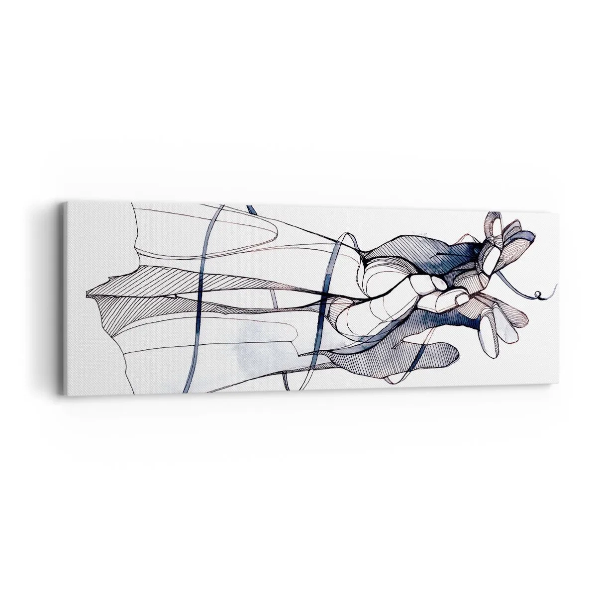 Cuadro sobre lienzo - Impresión de Imagen - Un estudio sobre el contacto - 90x30 cm