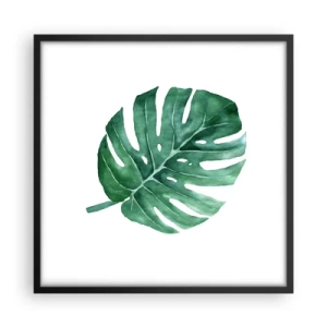 Póster en marco negro - Concepto verde - 50x50 cm