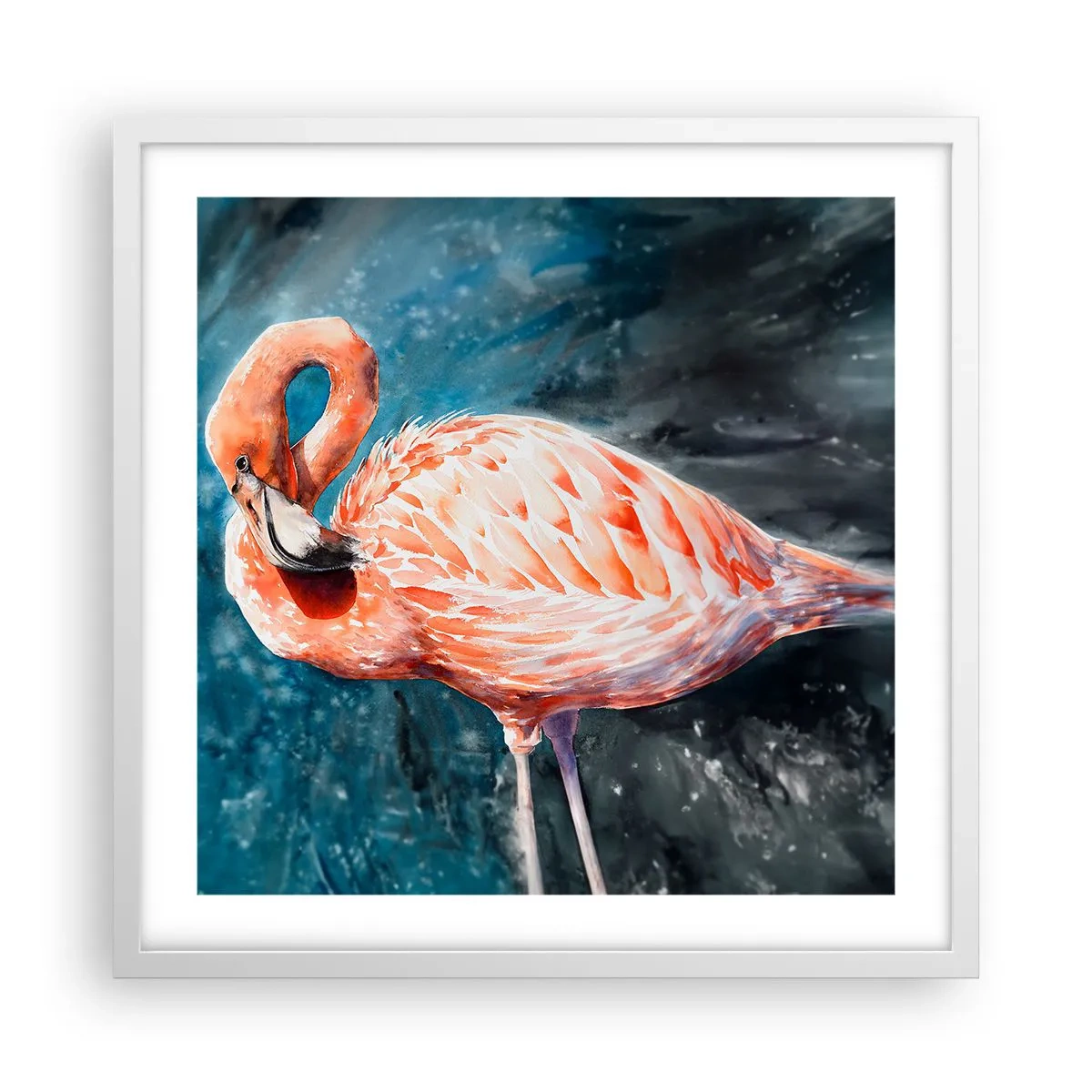 Póster en marco blanco - Decorativo por naturaleza - 50x50 cm