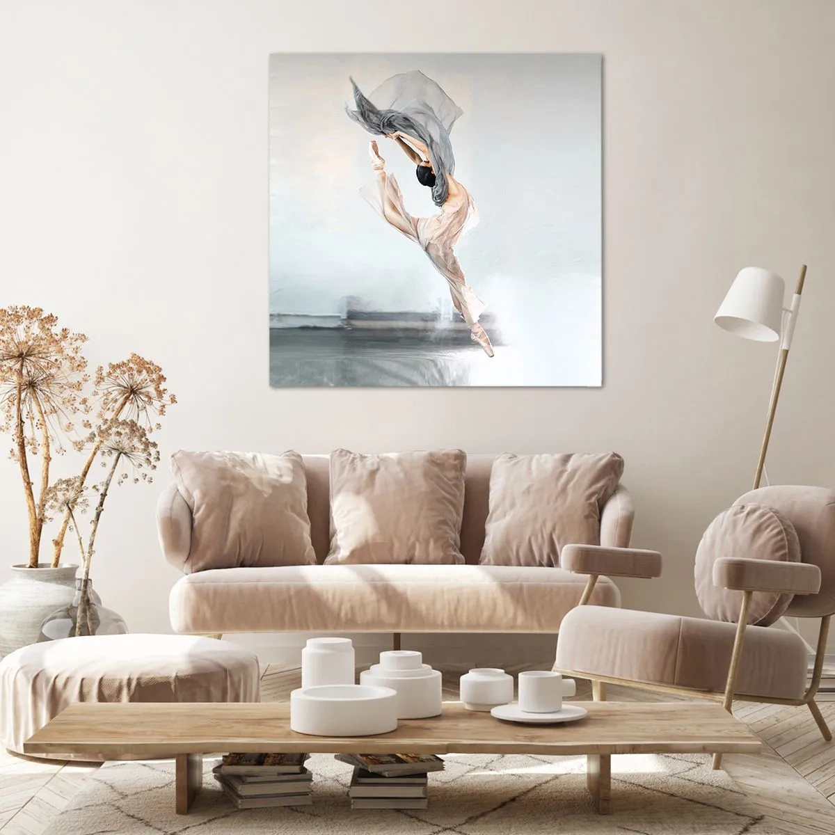 Cuadro sobre lienzo - Impresión de Imagen - En el arrebato de la danza - 40x40 cm