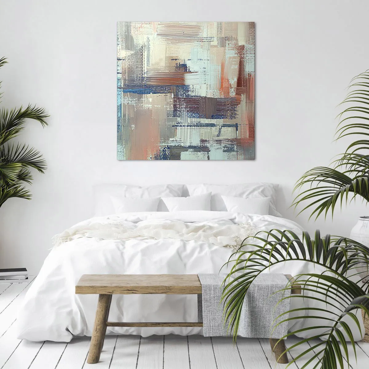 Cuadro sobre lienzo - Impresión de Imagen - Alcanzando la luz - 60x60 cm