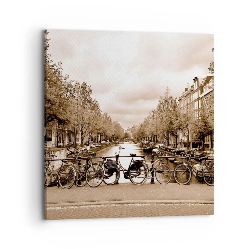 Cuadro sobre lienzo - Impresión de Imagen - Holanda solo hay una - 70x70 cm
