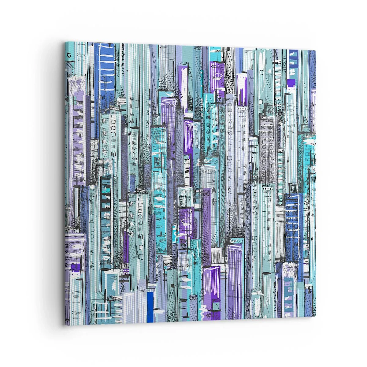 Cuadro sobre lienzo - Impresión de Imagen - Azul del cielo - 60x60 cm