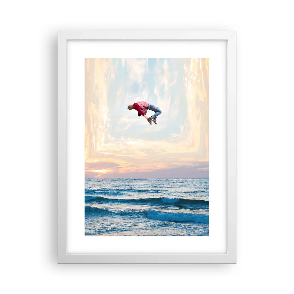 Póster en marco blanco - A otra dimensión - 30x40 cm