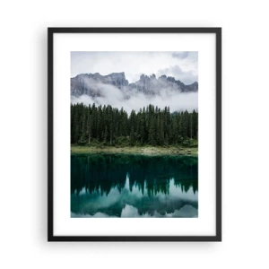 Póster en marco negro - Calla, calla, no despertemos al agua dormida.... - 40x50 cm