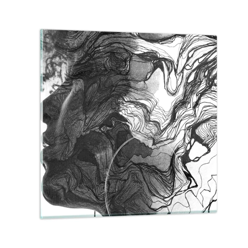 Cuadro sobre vidrio - Impresiones sobre Vidrio - Enredada en sueños - 30x30 cm