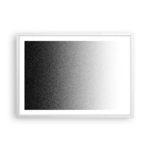 Póster en marco blanco - Hacia la luz - 70x50 cm