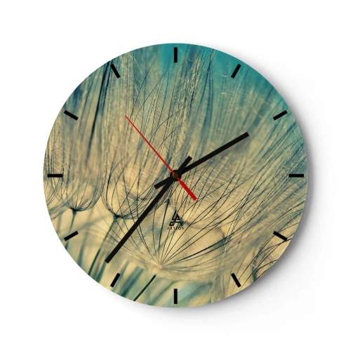 Reloj de pared - Reloj de vidrio - Esperando el viento - 40x40 cm