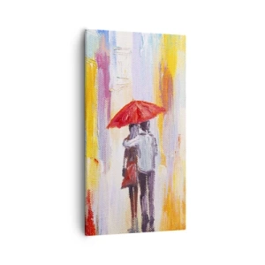 Cuadro sobre lienzo - Impresión de Imagen - Que siga lloviendo - 55x100 cm